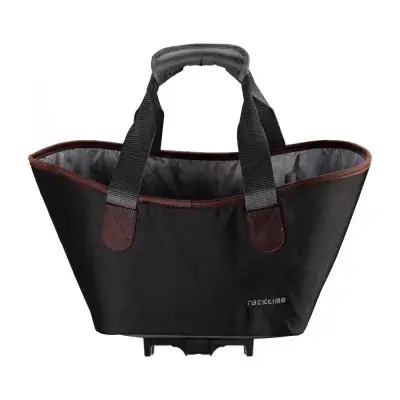 racktime Agnetha 2.0 Einkaufstasche - 15 Liter carbon black mit Snapit 2.0 Adapter wasserabweisend…