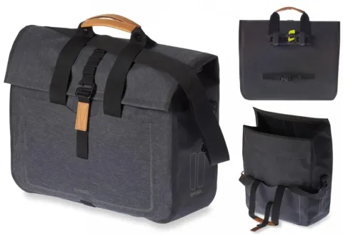 Basil Businesstasche Urban Dry wasserdicht charcoal melee 20l