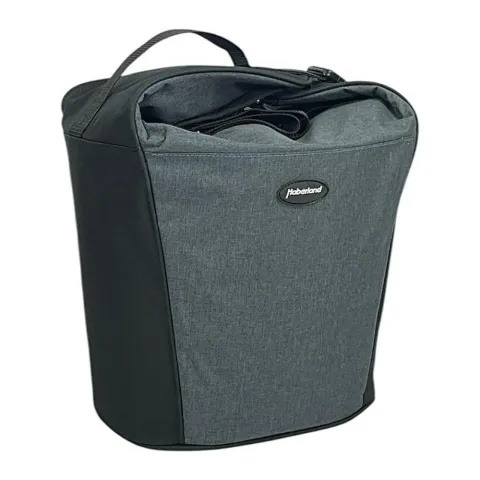 Haberland Lenkertasche Britta grau schwarz Größe 32x26x28cm 18l
