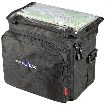 KLICKfix Lenkertasche Daypack Box schwarz - Praktische Lenkertasche 26x22x16cm, ideal für Alltag…