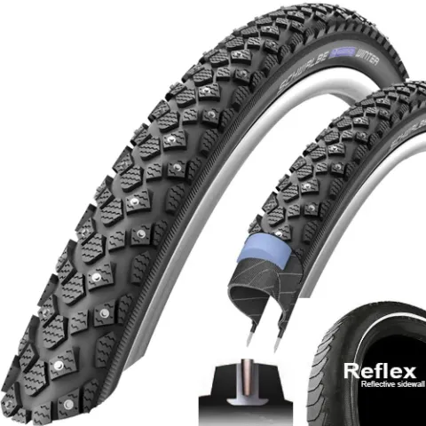Schwalbe Reifen MARATHON WINTER PLUS 26x1.75 ETRTO 47-559 WiC SmartGuard Performance Line Tube E-25…