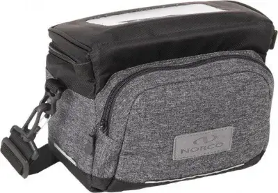 Norco Lenkertasche Ashby mit KLICKfix Lenkeradapter Universal und Platte Volumen 5l Farbe grau…