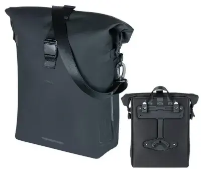Basil SoHo MIK Side Umhängetasche 17 Liter - wasserdicht, Rolltop, MIK-Side-Montage, IPX3,…