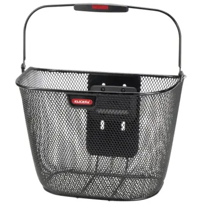 Klickfix Lenkerkorb Uni Plus schwarz höhenverstellbar 26x27x35 cm