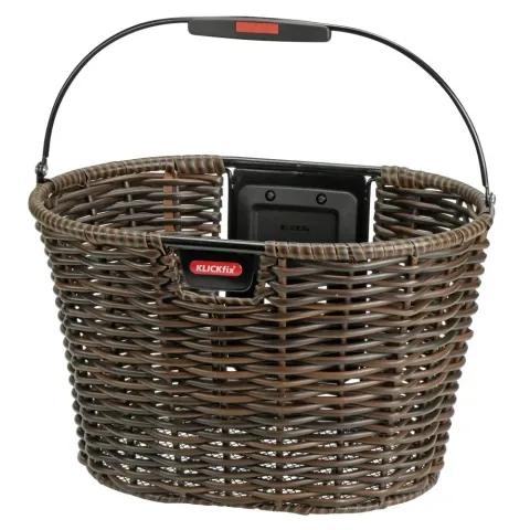 KLICKfix Vorderradkorb Structura oval ohne Adapter 24x39x28 cm