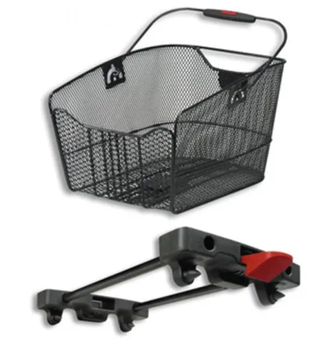 KLICKfix Hinterradkorb City-Max Racktime schwarz 23x22,5x36 cm
