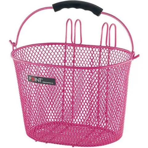 Point Kinderfahrradkorb rosa 23x16x13 cm