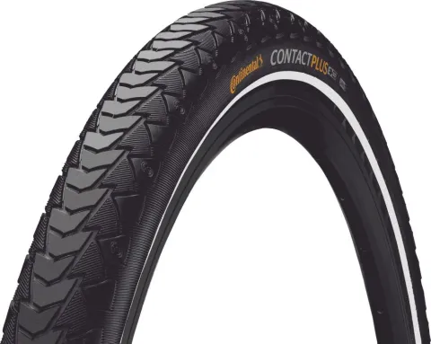 Continental Reifen Conti Contact Plus Reflex 28x1 1/4x1 3/4 Zoll 32-622 schwarz Reflex E-50