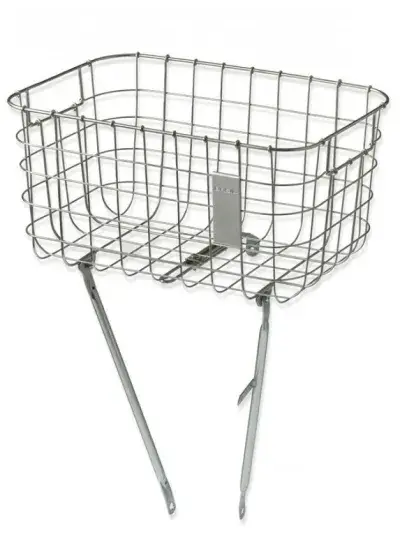 Basil Robin Vorderradkorb 26/28 Zoll 10 kg silber