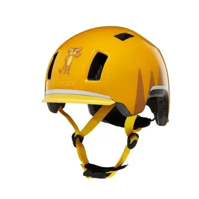 Affenzahn Kinder-Fahrradhelm Tiger Gelb Größe S (4853 cm) mit Magnetverschluss, LED-Rücklicht,…