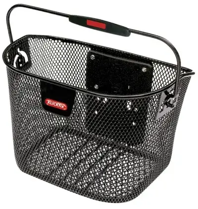 Klickfix Vorderradkorb Mini Lenker Adapter schwarz 29x20x19 cm
