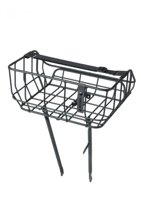 Basil Fahrradkorb Fahrradkorb Portland matt schwarz 43x36x22 cm
