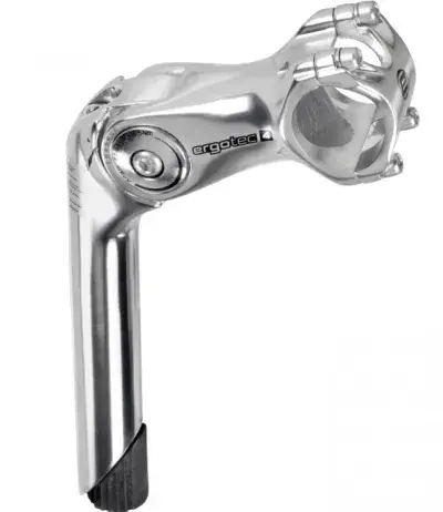 Ergotec Vorbau Octopus 2 25,4 mm 110 mm silber Level 4 Schaftlänge 180mm