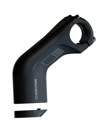 by.schulz Alpha SDS Vorbau 110 mm 35° Super-Strong - A-Head Aluminium Schwarz