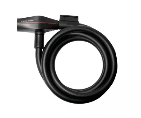 Trelock Spiralkabelschloss 180 cm D 10 mm SK 210/180 schwarz mit Halter ZK 234
