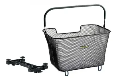 racktime Korb Bask-it 2.0 large 23 Liter schwarz 43x29x31 cm - Gepäckträgerkorb