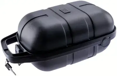 Pletscher Gepäckträgerbox 15 L - abschließbare Fahrradbox mit 3-Punkt-Adapter, robustes…