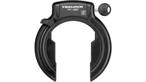 TRELOCK Rahmenschloss RS 480 NAZ XL - Rahmenschloss XL mit breitem Durchlauf und hohem…