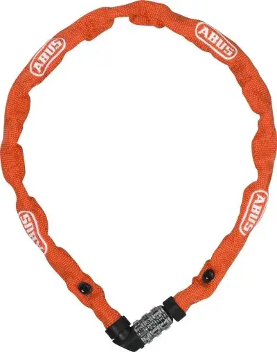 Abus Kettenschloss Kette 1200 Web L 60 cm D 4 mm orange