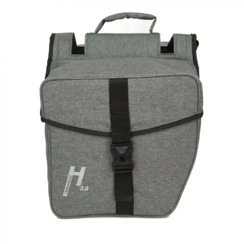 Haberland Doppeltasche 31l Basic L 3.0 grau - flexible Gepäcklösung für Alltag und Tour