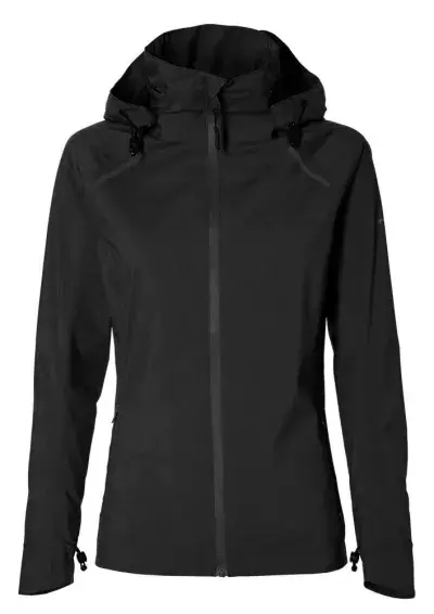 Basil Skane Damen Regenjacke schwarz L - atmungsaktiv & wasserdicht (10.000 WP/MVP) - T-Fabric mit…