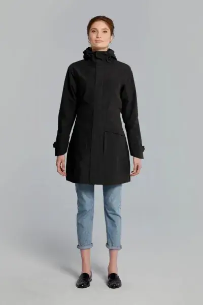Basil Mosse Damen Regenparka Jet Black XL - wasserdicht (5.000 WP) - atmungsaktiv (5.000 MVP)…