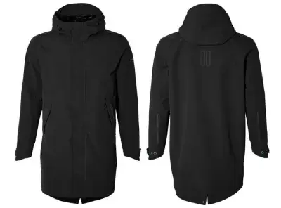 Basil Regenparka Mosse Men Jet Black L - Bekleidung