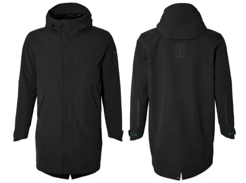 Basil Regenparka Mosse Men Jet Black XXXL