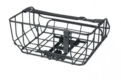 Basil Portland MIK Hinterradkorb 25 Liter matt schwarz - Aluminium - inkl. MIK-Adapterplatte
