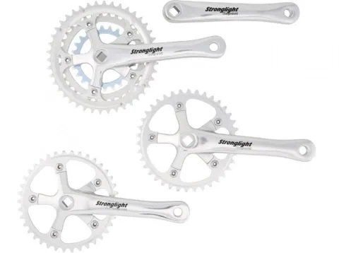Stronglight Kurbelgarnitur IMPACT TANDEM 170 mm ALU silber KETTENSCHALTUNG