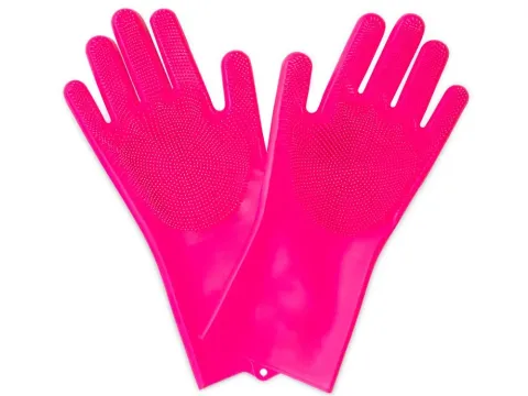 Muc Off Deep Scrubber Gloves pink M