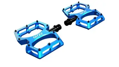 Tatze CONTACT CNC Kids Plattformpedal blau, Aluminium, 10 Pins je Seite, kinderspezifisch, robust &…
