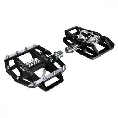 Tatze Two-Face MTB Hybrid Pedale  Robuste Kombipedale mit 14 austauschbaren Pins, Cr-Mo-Achse,…