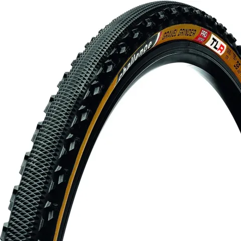 Challenge Gravel Grinder Pro Handmade TLR 28 Zoll (36-622) Schwarz/braun - schneller Gravel-Reifen…