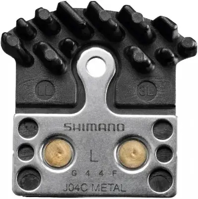 Shimano J04C Metall Scheibenbremsbeläge mit Kühlrippen - starke Bremspower und hohe…