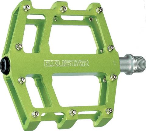 Exustar Plattformpedal MTB/BMX grün Industriegelagert