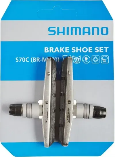 SHIMANO Bremsschuh S70C Cartridge BR-M770 1 Paar für Alufelge Bremsschuhe - für V-Brake Alufelgen