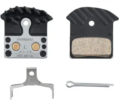 SHIMANO Scheibenbremsbelag J04C-MF Sinter Stahlträger - starke Bremspower bei jedem Wetter -…