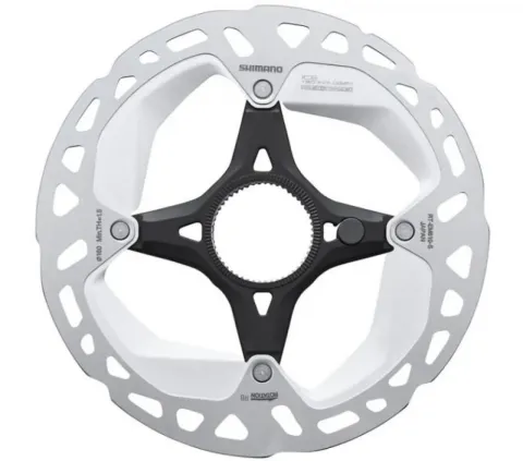 Shimano E-Bike Bremsscheibe RT-EM810 Ø 160 mm silber - starke Performance für E-MTB & Trekking