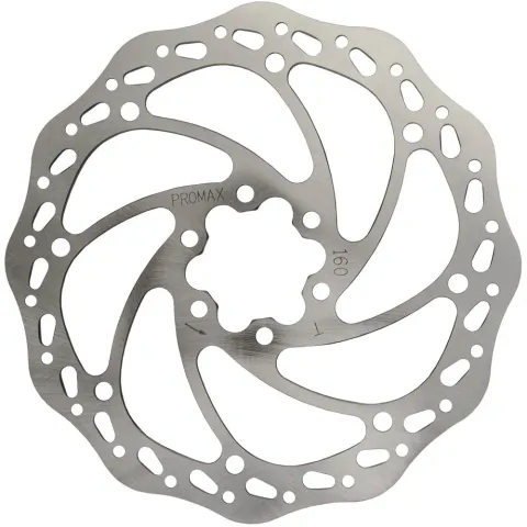 Promax BD-160 Bremsscheibe Ø160mm 6-Loch Edelstahl, inkl. Schrauben & Torx, EN14766 geprüft