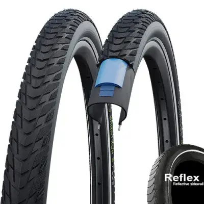 Schwalbe Marathon E-Plus Fahrradreifen 28 Zoll (55-622) - E-Bike Reifen bis 50 km/h mit…