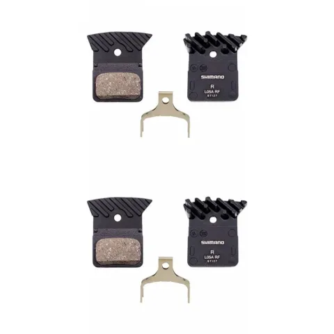 SHIMANO L05A-RF Resin Bremsbeläge 2er-Set mit Kühlrippen