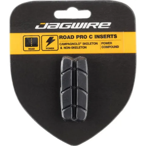 Jagwire Road Pro Bremsbeläge für Campagnolo - Leichte High-Performance Beläge Schwarz