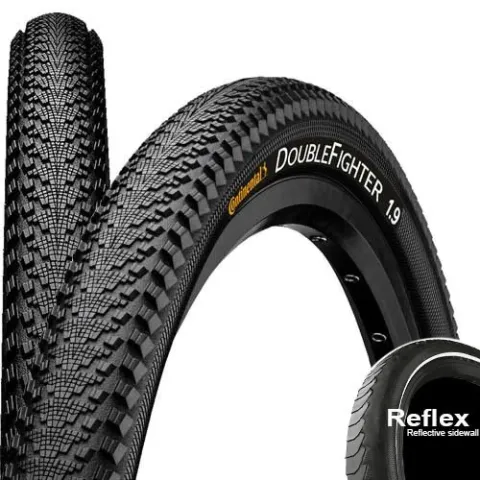 Continental Reifen Double Fighter III 16x1.75" 47-305 schwarz Reflex Draht