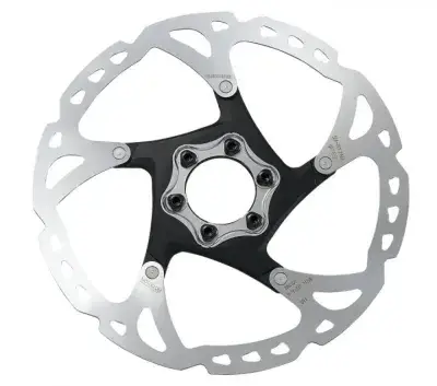 SHIMANO Bremsscheibe RT76 160mm 6-Loch - Hochwertige Fahrrad Bremsscheibe für MTB und Rennrad -…