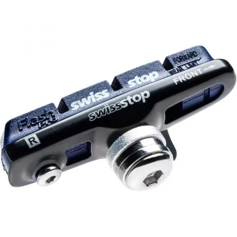 SwissStop Full Flash Pro Bremsschuhe für Alu-Felgen Gr. S Schwarz - Gute Bremswerte bei Trockenheit…