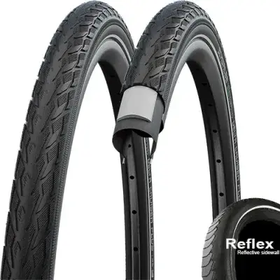 Schwalbe Reifen Reifen Delta Cruiser Plus 26x2.00 50-559 schwarz Reflex E-25 HS431 Draht -…