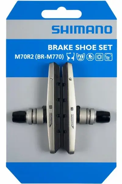 SHIMANO Bremsschuh M70R2 Cartridge 1 Paar für Alufelge Bremsschuhe