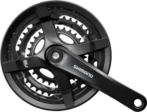 SHIMANO Kurbelgarnitur TOURNEY FC-TY501 6/7/8-fach 175 mm 48-38-28 Zähne