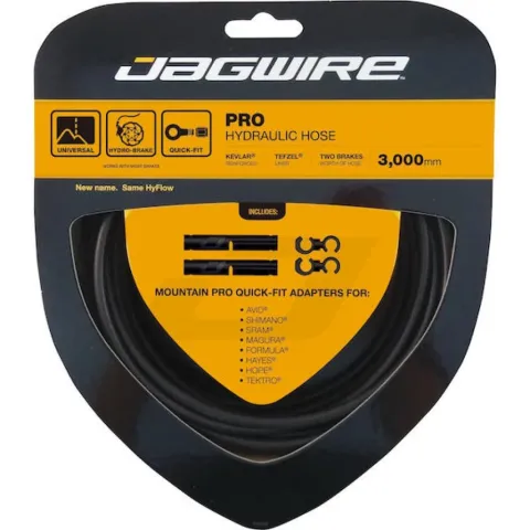 Jagwire Bremsleitung Pro Hydraulic 3000 mm Stealth Black - leistungsstarke Hydraulikleitung